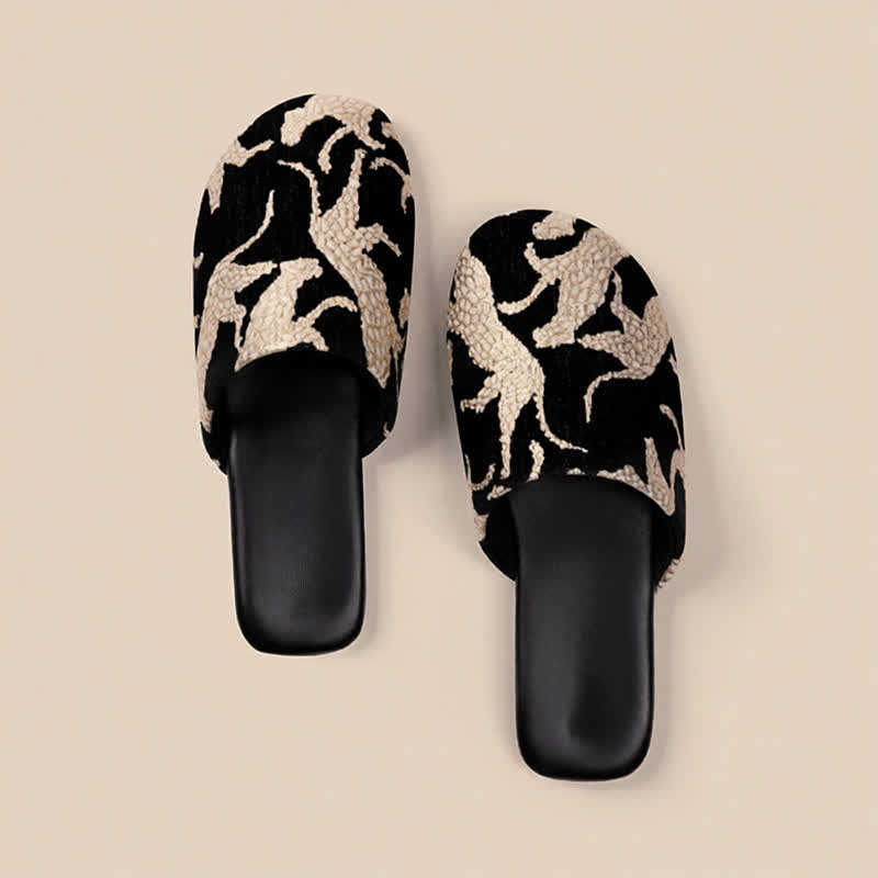 Jacquard Animal Closed-ToeIndoor Slippers - image 2