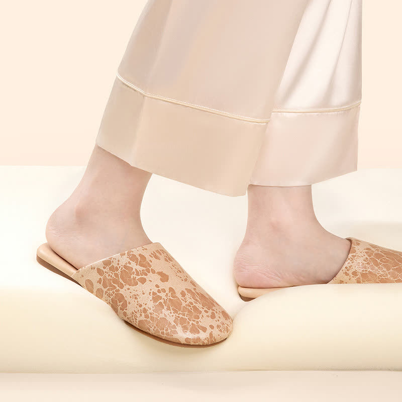 Vintage Marble Pattern Indoor Slippers - image 3