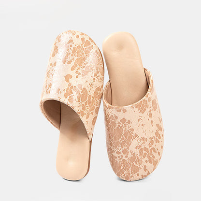 Vintage Marble Pattern Indoor Slippers - Beige - 2XL - image 5