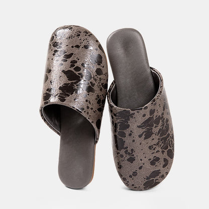 Vintage Marble Pattern Indoor Slippers - Gray - 2XL - image 10