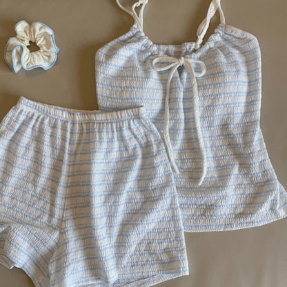 Bow Front Stripe Cami & Shorts Pajama Set - image 18