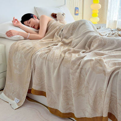 Romantic Rose Bamboo Fiber Summer Blanket - 79"W x 90"L - image 4