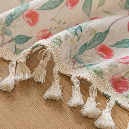 Country Cottage Cherry Small Window Drape - image 9