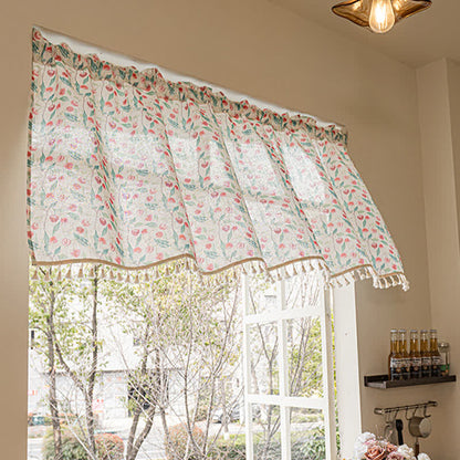 Country Cottage Cherry Small Window Drape - image 5