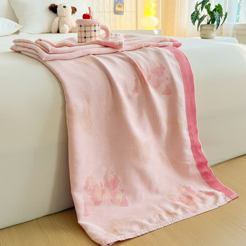 Artistic Butterfly Bamboo Fiber Summer Blanket - 79"W x 90"L - image 0