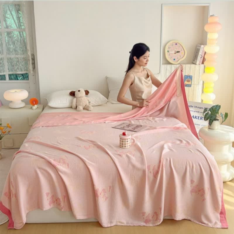 Artistic Butterfly Bamboo Fiber Summer Blanket - image 3