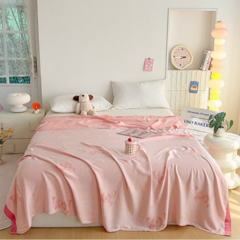 Artistic Butterfly Bamboo Fiber Summer Blanket - image 1
