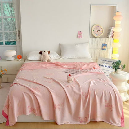 Artistic Butterfly Bamboo Fiber Summer Blanket - image 1