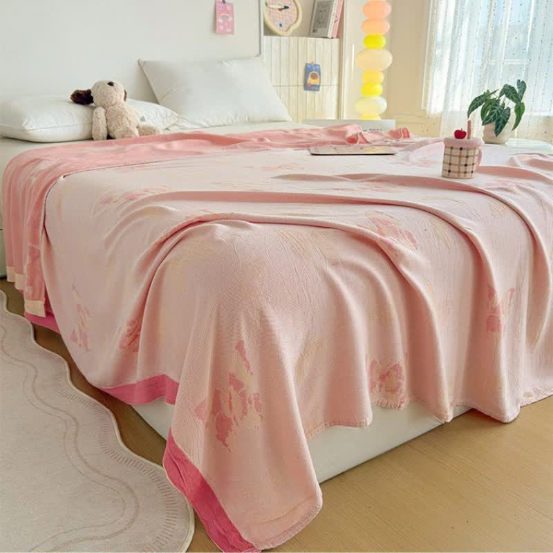 Artistic Butterfly Bamboo Fiber Summer Blanket - image 2