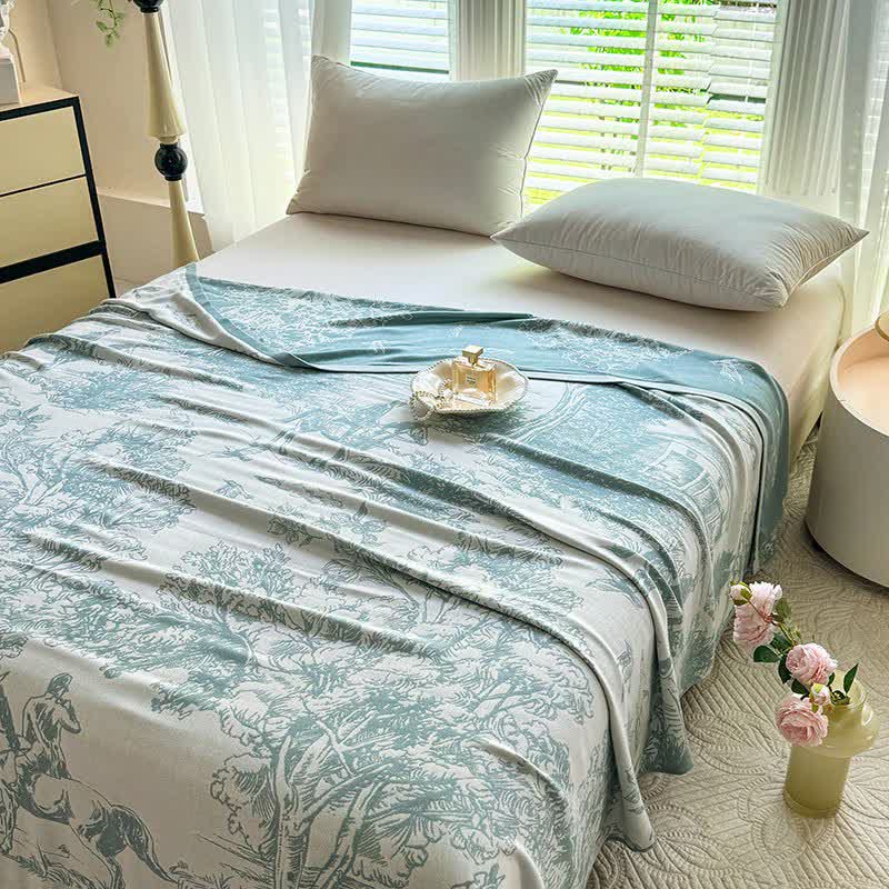 Tree Landscape Bamboo Fiber Blanket - image 2