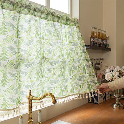 Scandinavian Style Fern Kitchen Curtain - image 1
