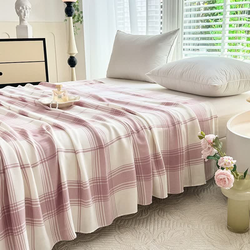 Classic Plaid Bamboo Fiber Blanket - image 2