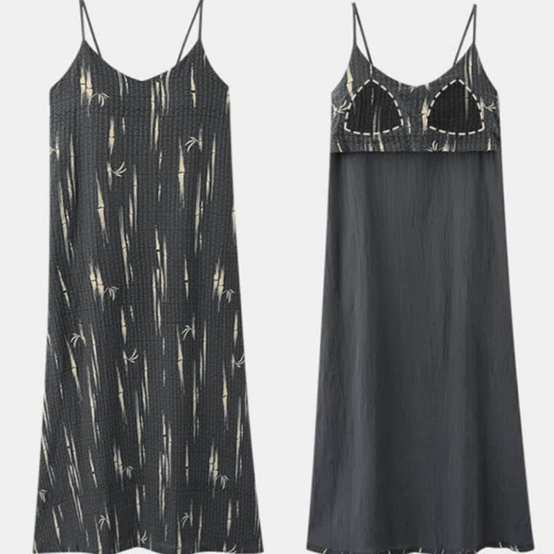 Bamboo Inspired Pure Cotton Camisole Nightgown - image 6