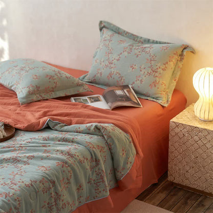 Cotton Gauze Jacquard Floral & Bow Bedding - image 6