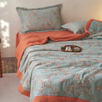 Cotton Gauze Jacquard Floral & Bow Bedding - image 13