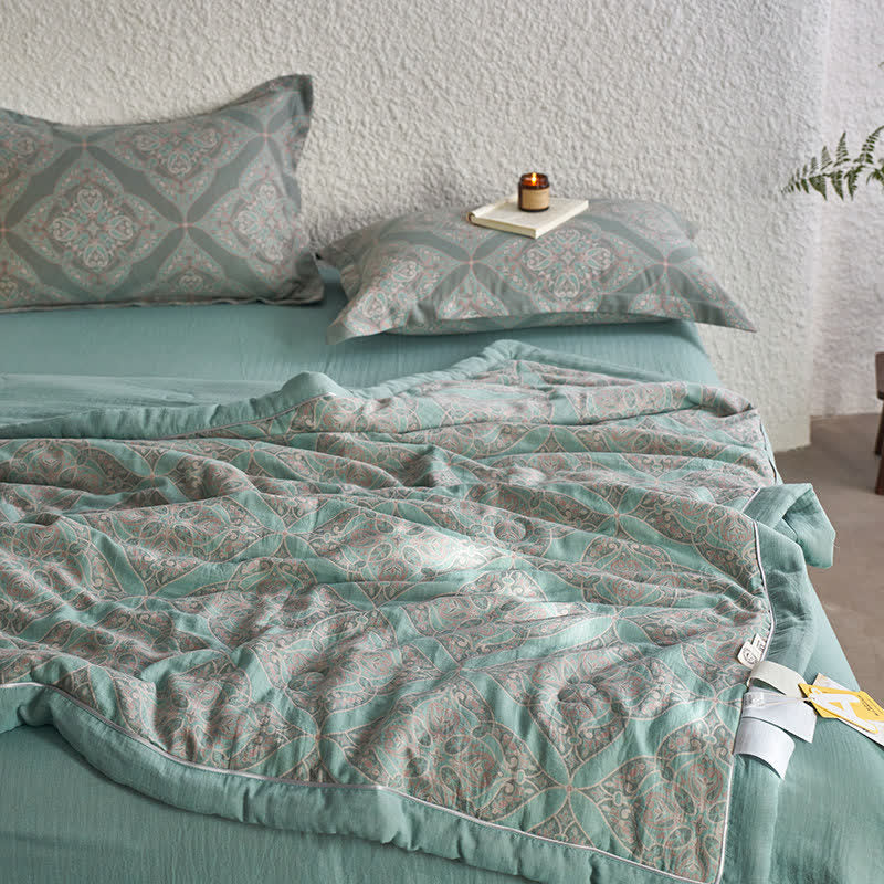 Cotton Gauze Jacquard Vintage Pattern Bedding - image 1