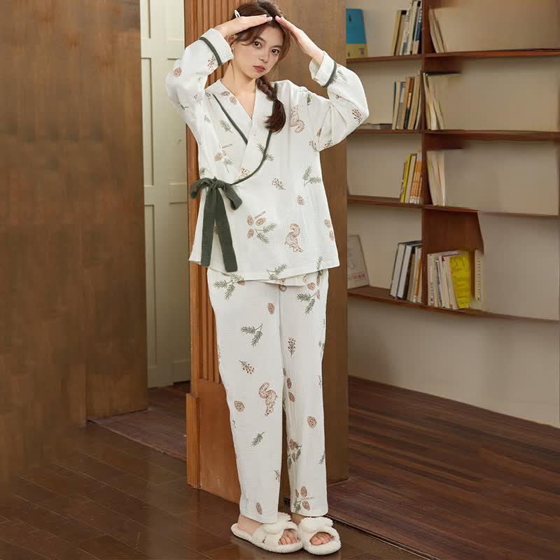 Woodland Squirrel & Acorn Loungewear Set - image 4
