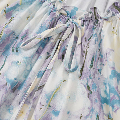 Watercolor Floral Cotton Pajama Set - image 8