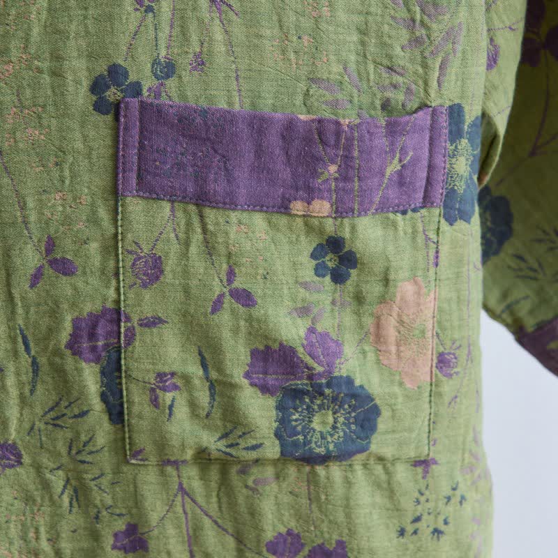 Garden Floral Organic Cotton Kimono Robe - image 11