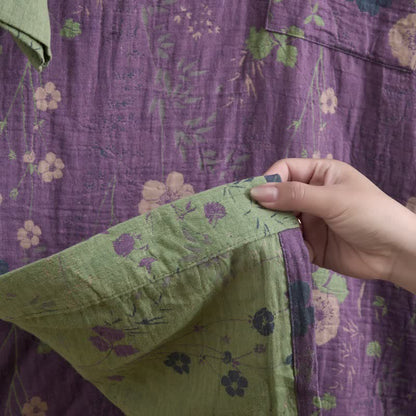 Garden Floral Organic Cotton Kimono Robe - image 5