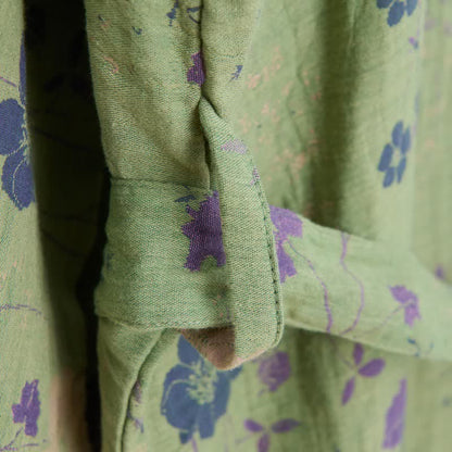 Garden Floral Organic Cotton Kimono Robe - image 12