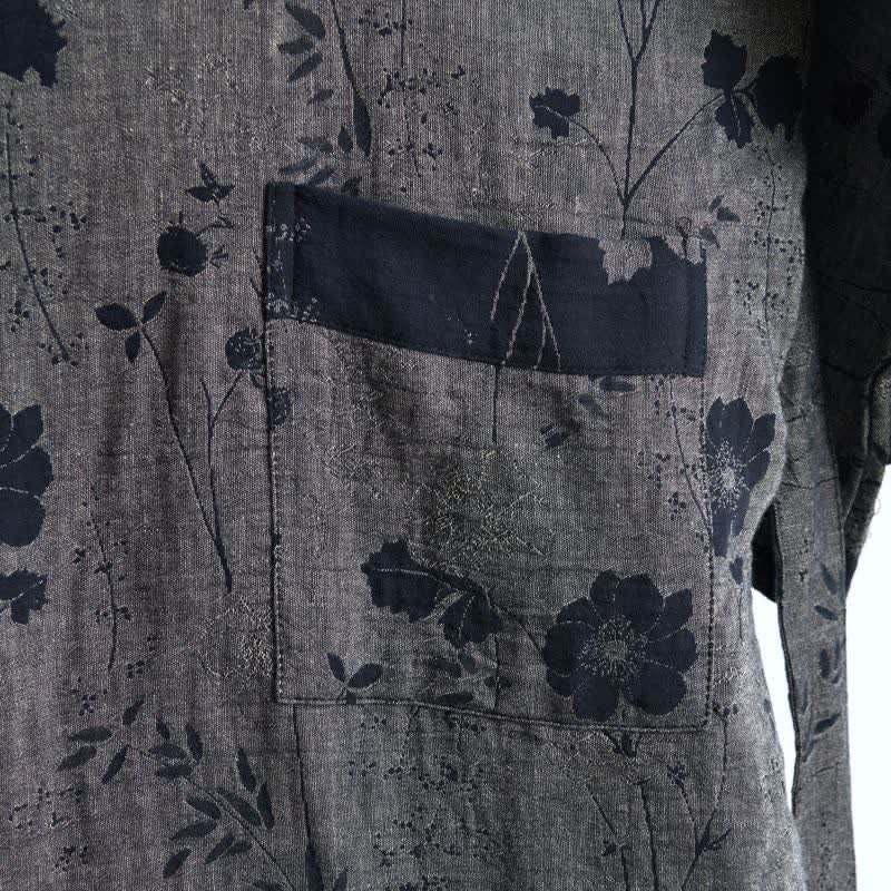 Garden Floral Organic Cotton Kimono Robe - image 24