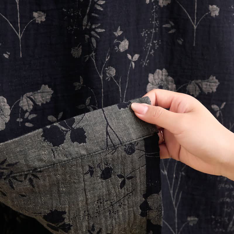 Garden Floral Organic Cotton Kimono Robe - image 20