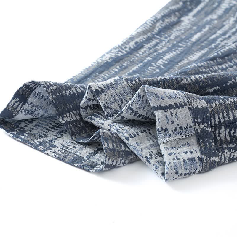 Unisex Blue Artistic Cotton Pajama Set - image 4
