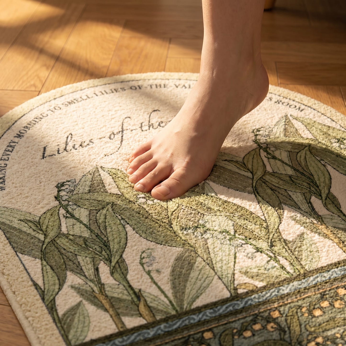 Vintage Lily of the Valley  Area Rug - image 4