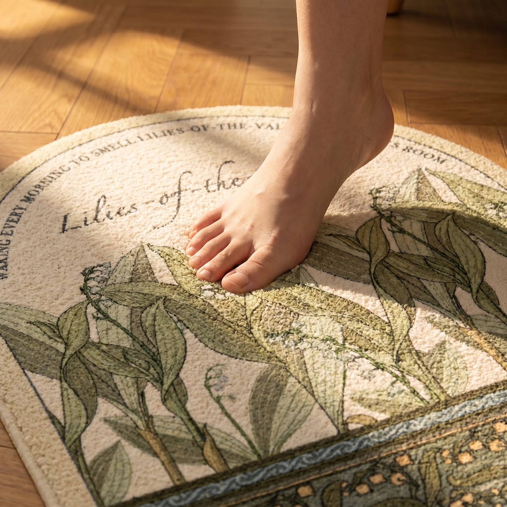 Vintage Lily of the Valley  Area Rug - image 4