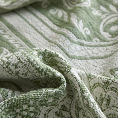 Damask Paisley Pattern Cotton Blanket - image 16
