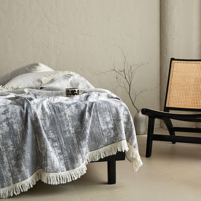 Abstract Ink Style Cotton Gauze Blanket - image 2