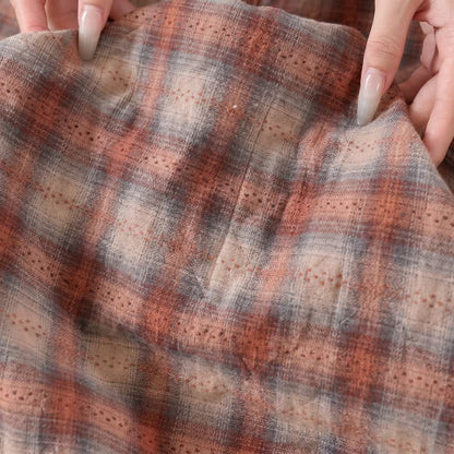 Retro Earth-Tone Plaid Cotton Bedding Set - image 3