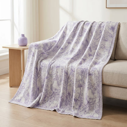 Multicolor Floral Vine Cotton Gauze Quilt - image 3