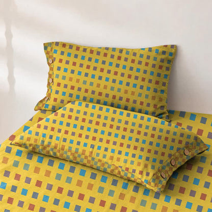 Colorful Grid Cotton Double Gauze Bedspread - image 5