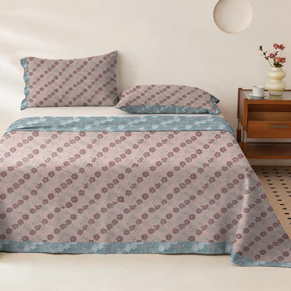 Elegant Floral Cotton Double Gauze Bedspread - image 9