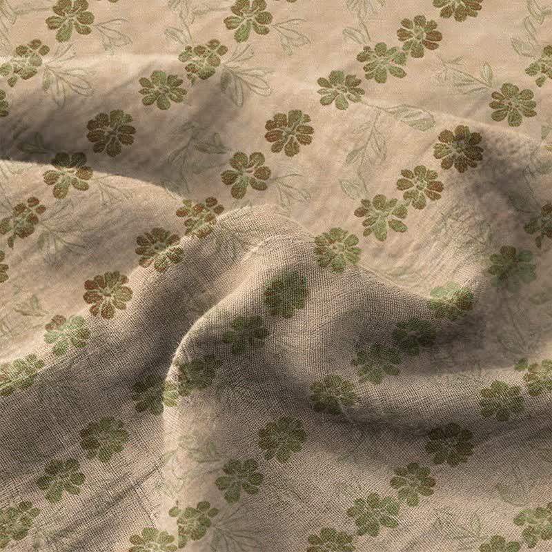 Elegant Floral Cotton Double Gauze Bedspread - image 6