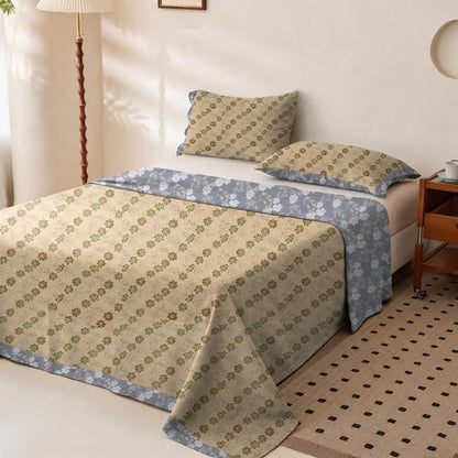 Elegant Floral Cotton Double Gauze Bedspread - image 1
