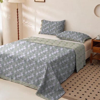 Elegant Floral Cotton Double Gauze Bedspread - image 24