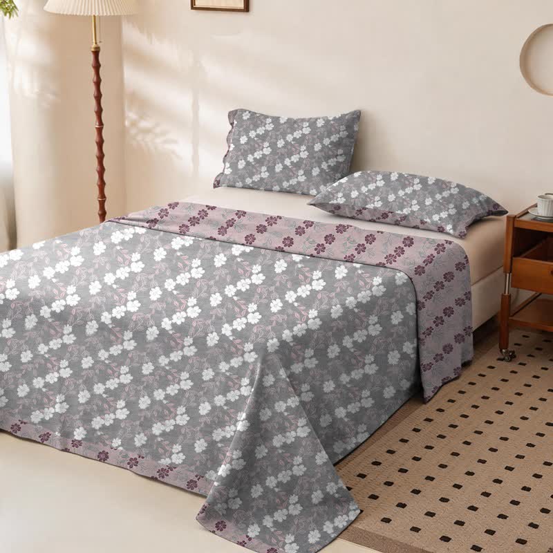Elegant Floral Cotton Double Gauze Bedspread - image 17