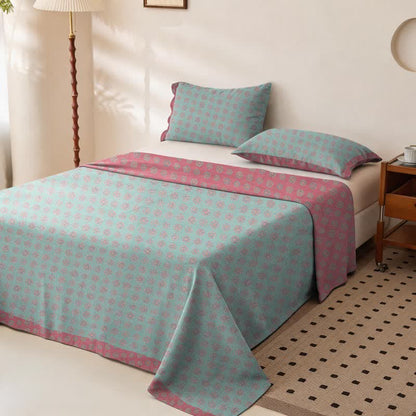 Vintage Pattern Cotton Double Gauze Bedspread - image 3
