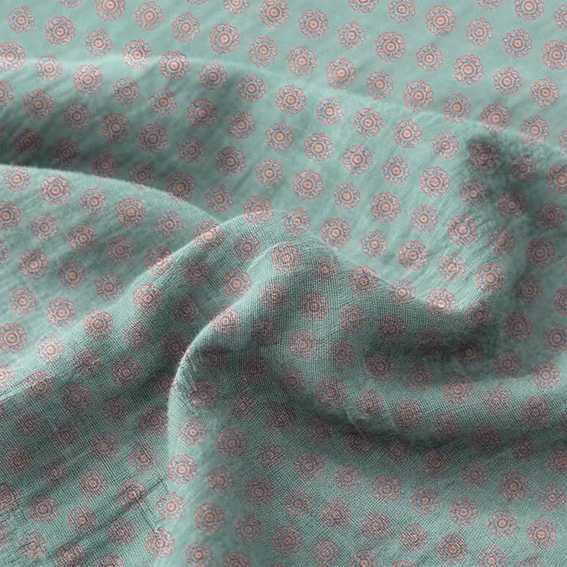 Vintage Pattern Cotton Double Gauze Bedspread - image 7