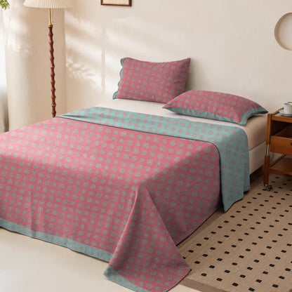 Vintage Pattern Cotton Double Gauze Bedspread - image 1