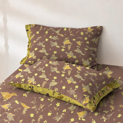 Duck & Floral Cotton Double Gauze Bedspread - image 5