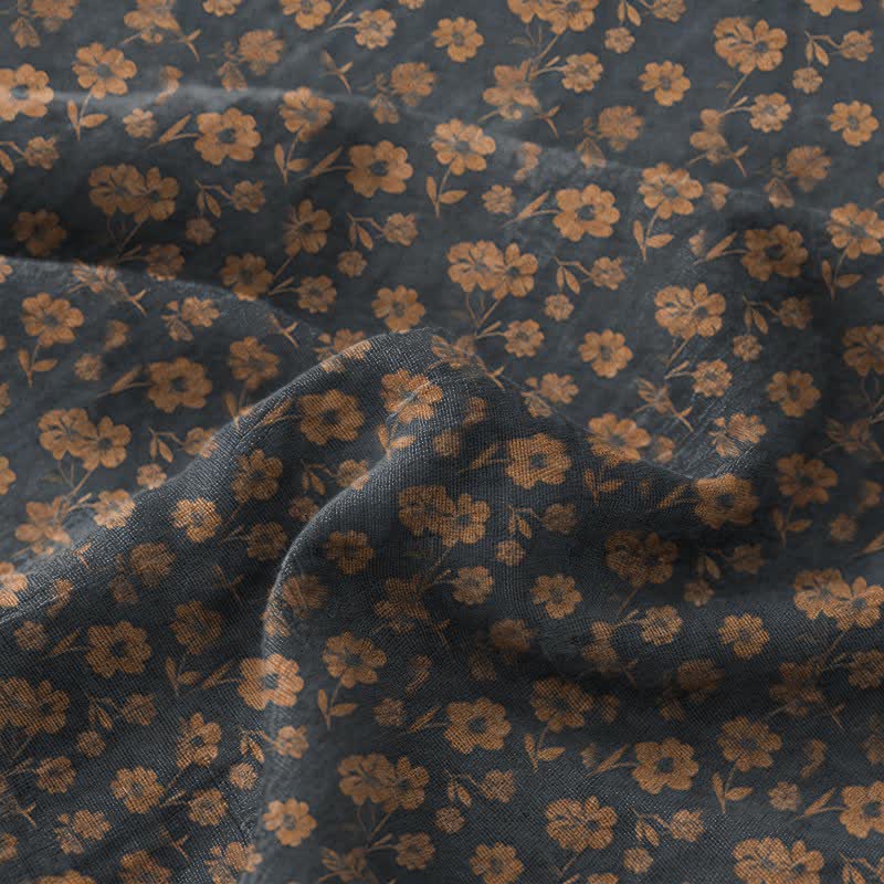 Dark Botanical Cotton Double Gauze Bedspread - image 7