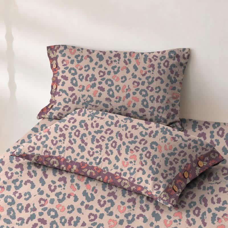 Leopard Print Cotton Double Gauze Bedspread - image 5