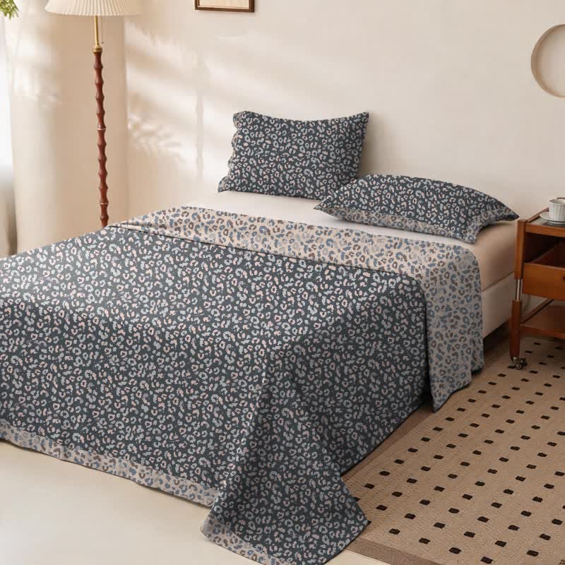 Leopard Print Cotton Double Gauze Bedspread - image 9