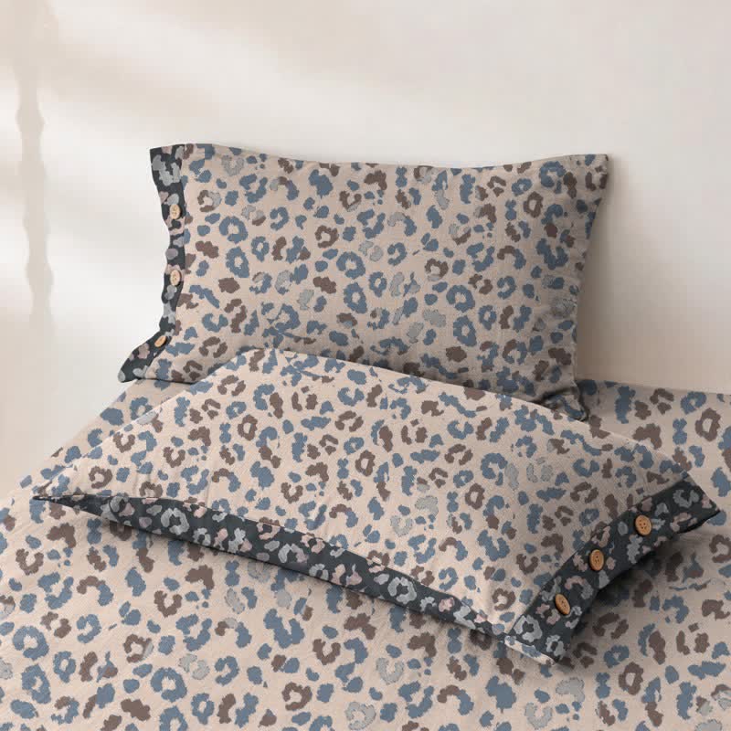 Leopard Print Cotton Double Gauze Bedspread - image 13