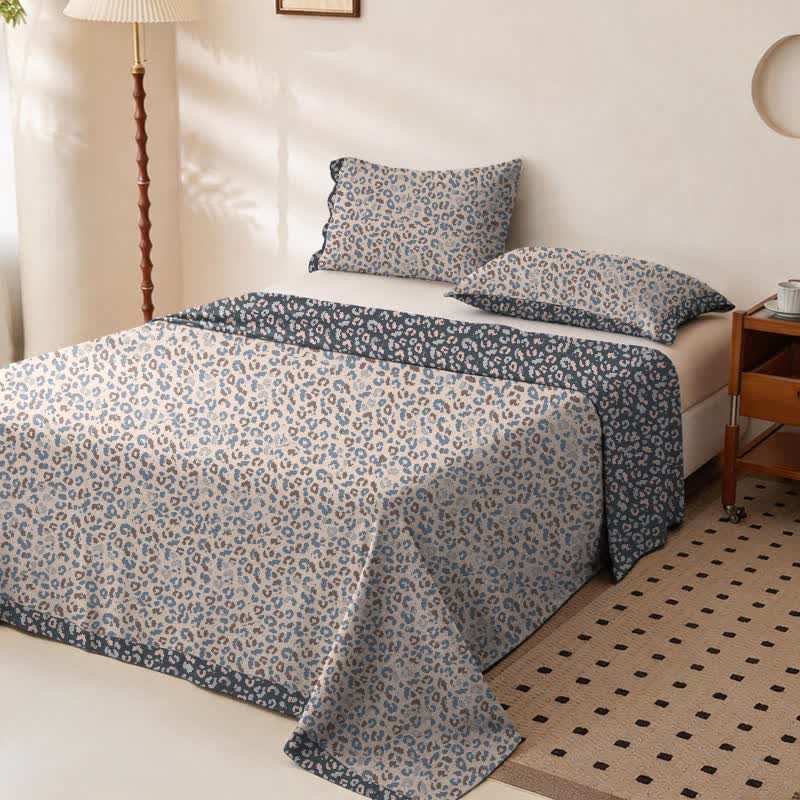 Leopard Print Cotton Double Gauze Bedspread - image 10