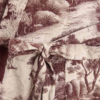 Toile Print Cotton Kimono Robe - image 16